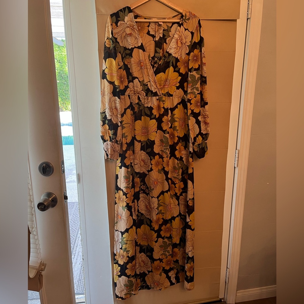 Long Sleeve Floral Maxi Dress